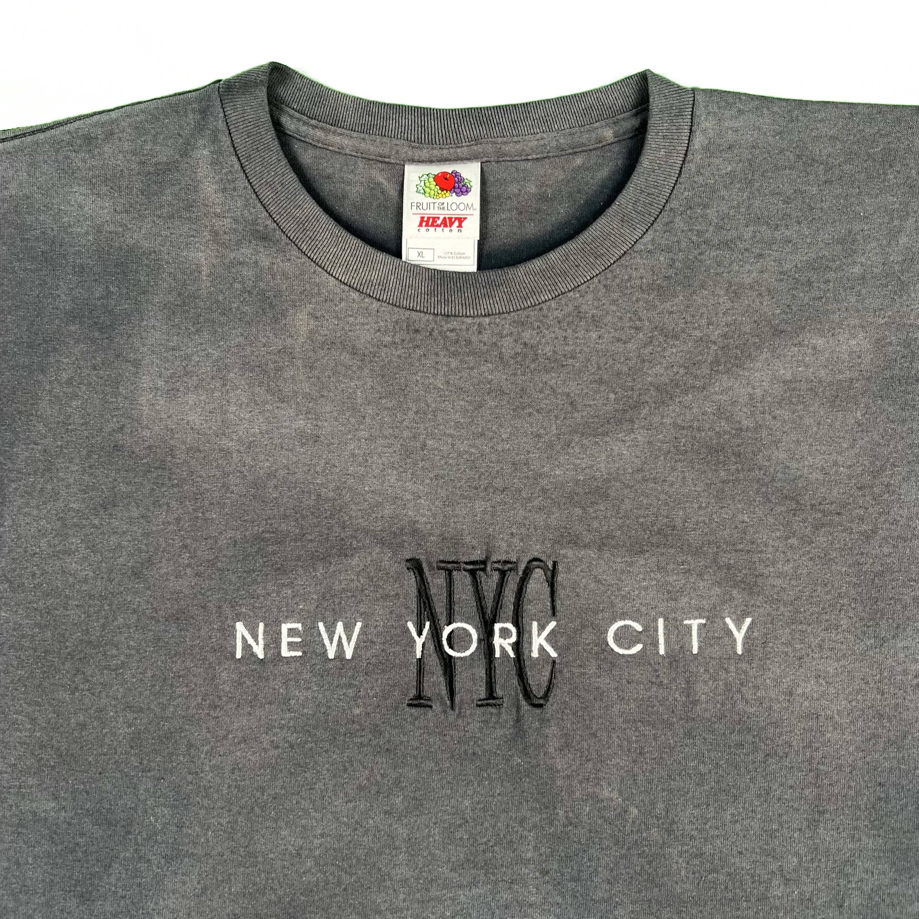 00s Sun Faded Black New York City Tee- XL