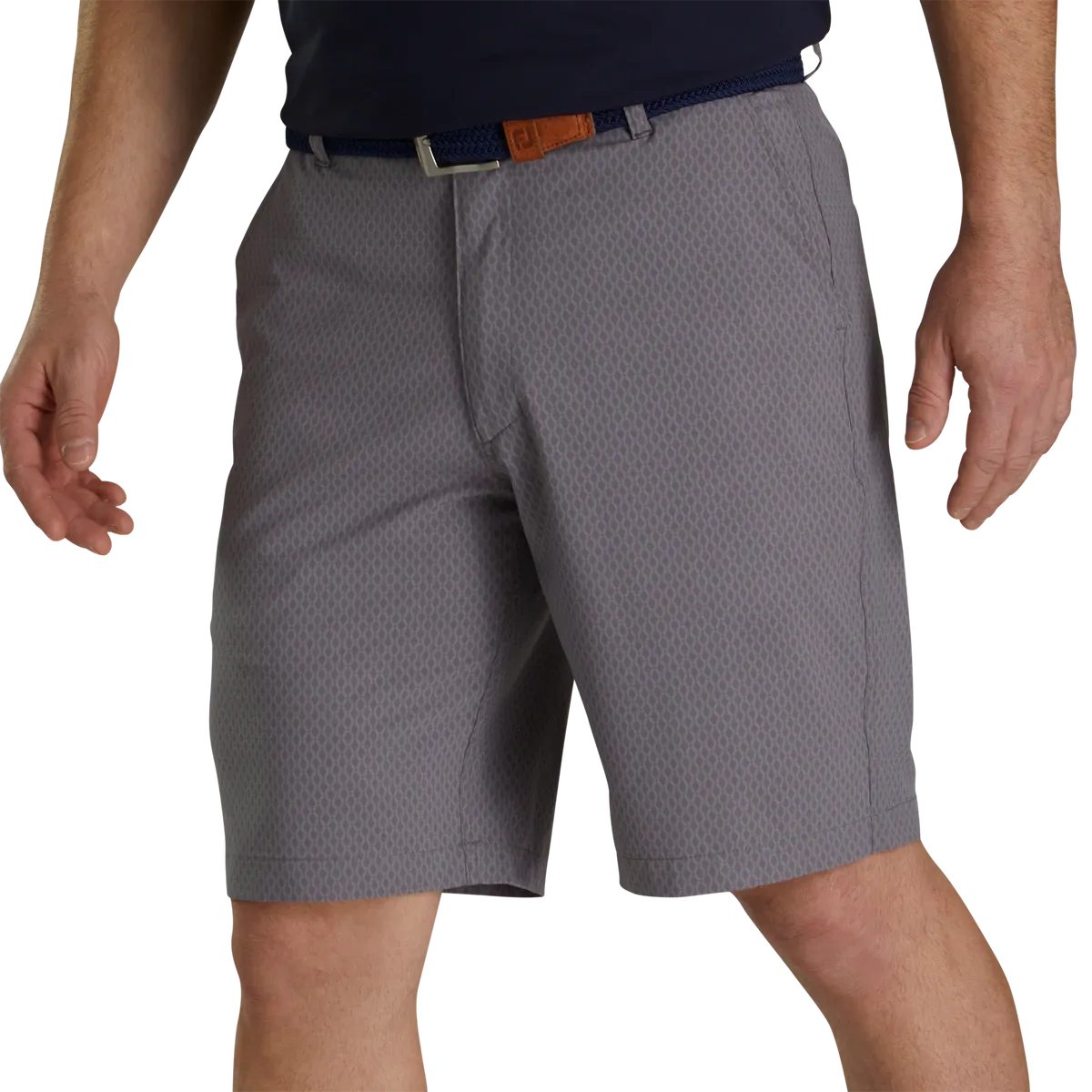 2023 FootJoy Mens Tonal Print Lightweight Shorts  - Lava