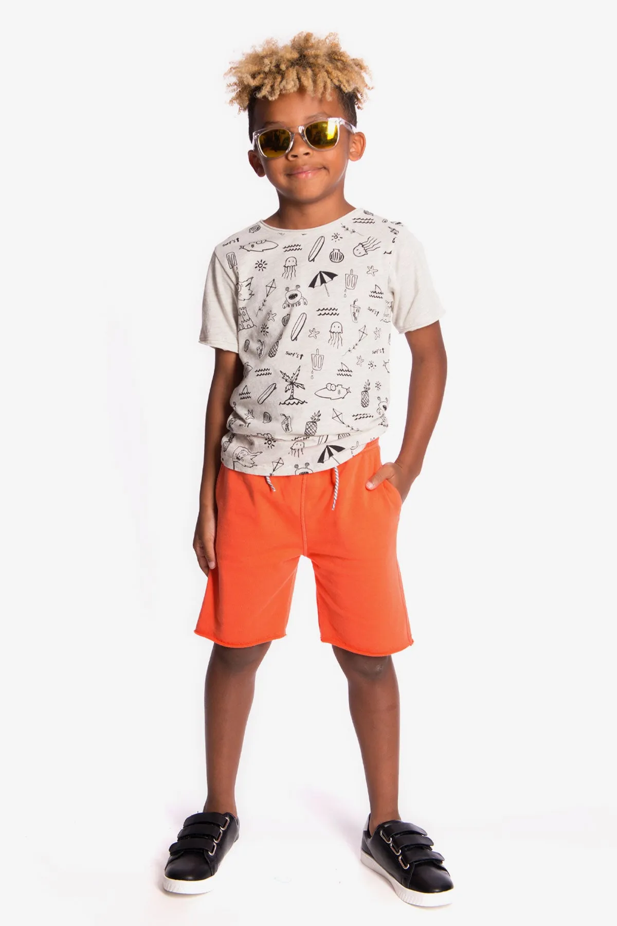 Appaman Camp Boys Shorts - Guava (Size 12/18M left)