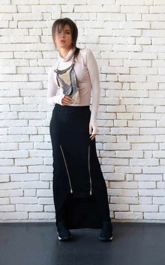 Avant garde black skirt