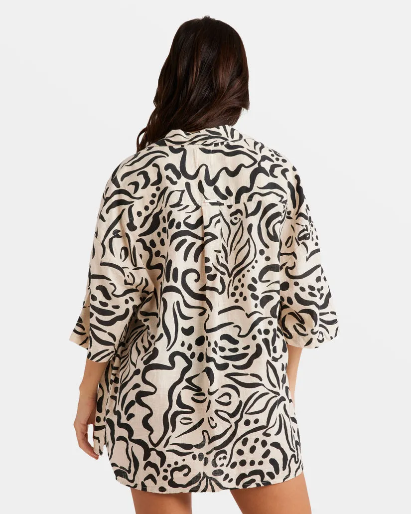 BILLABONG Beach Side Oversized Printed Shirt