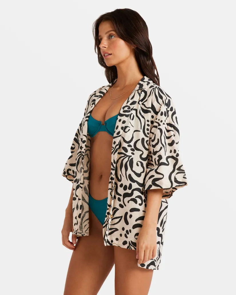 BILLABONG Beach Side Oversized Printed Shirt