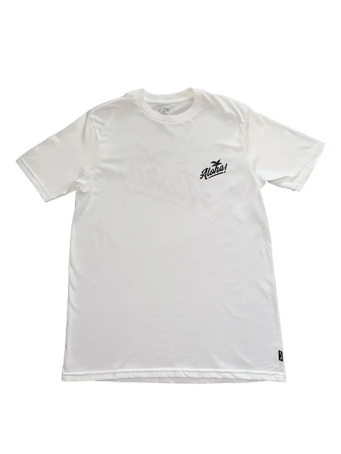 BILLABONG KAILUA ALOHA HI PREM TEE - WHITE