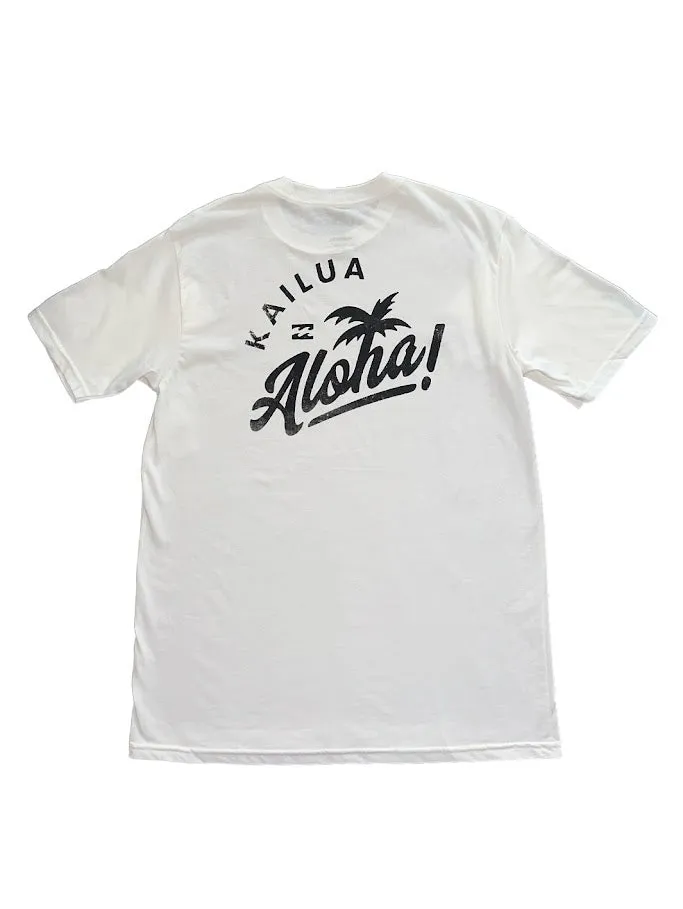 BILLABONG KAILUA ALOHA HI PREM TEE - WHITE