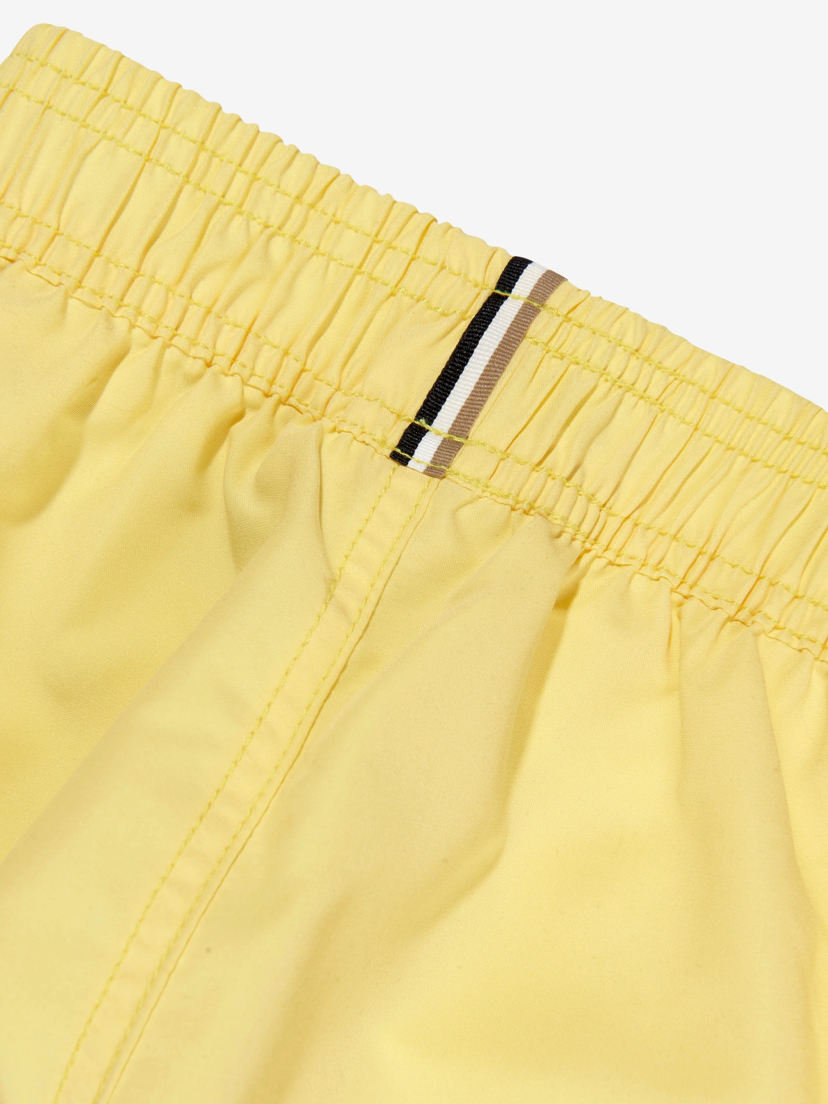 BOSS Boys Logo Swim Shorts In Yellow