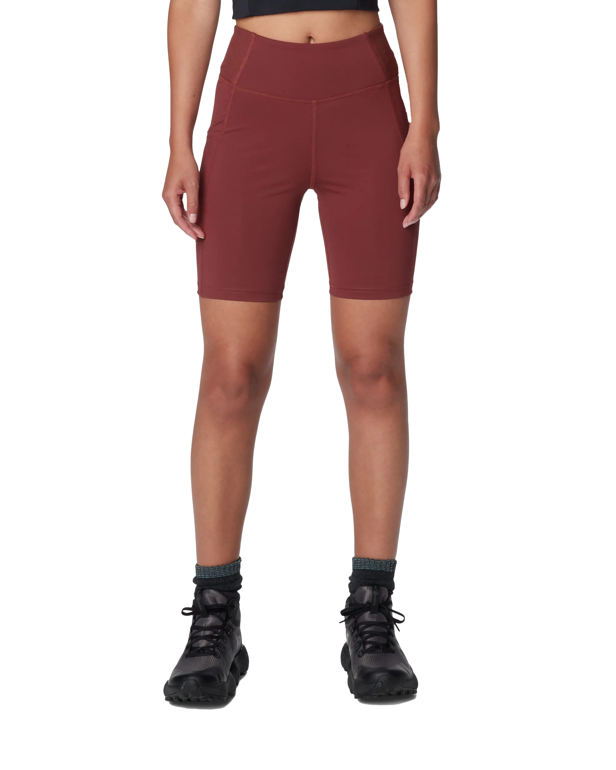 Boundless Trek Half Tight Shorts in Spice