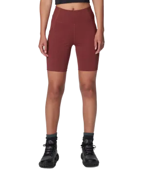 Boundless Trek Half Tight Shorts in Spice