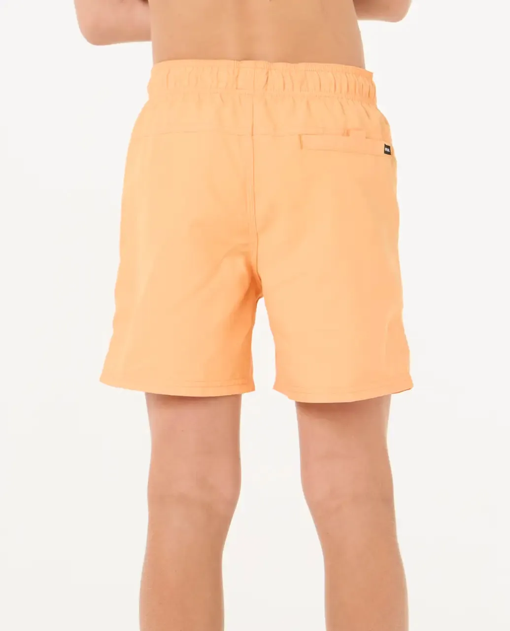 Boys Offset Volley Shorts in Mandarin Zest