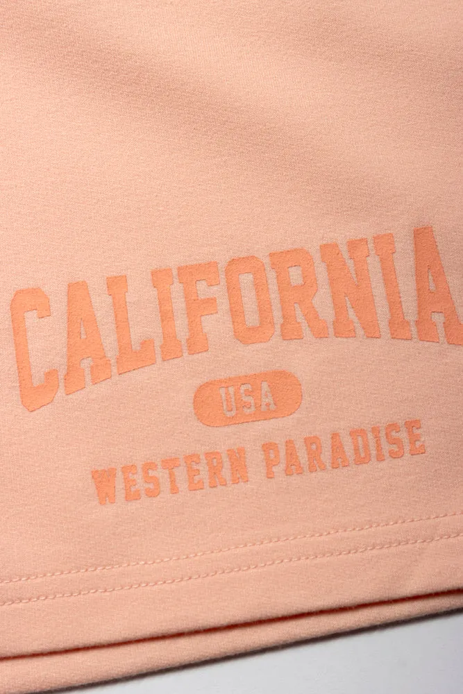 California Bermuda Short Peach