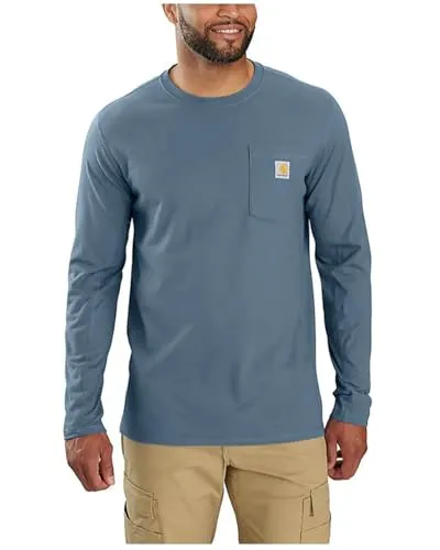 Carhartt 106656 Men's Force Relaxed Fit Midweight Long-Sleeve Pocket T-Shirt