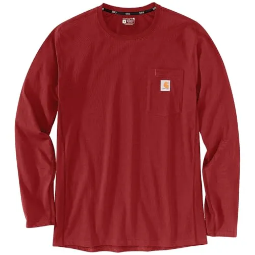 Carhartt 106656 Men's Force Relaxed Fit Midweight Long-Sleeve Pocket T-Shirt