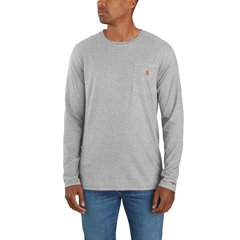 Carhartt 106656 Men's Force Relaxed Fit Midweight Long-Sleeve Pocket T-Shirt