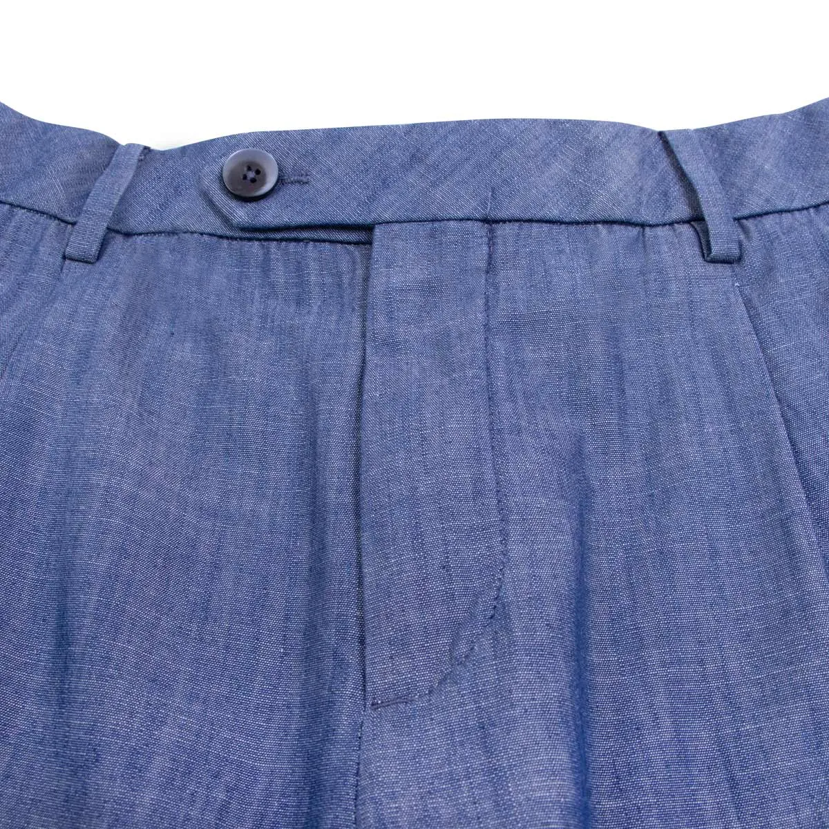 Chambray Denim Cotton Chino Shorts