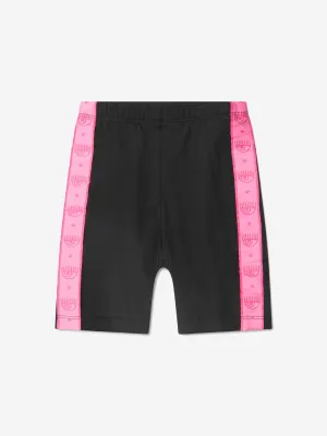 Chiara Ferragni Girls Cotton Jersey Logo Cycling Shorts