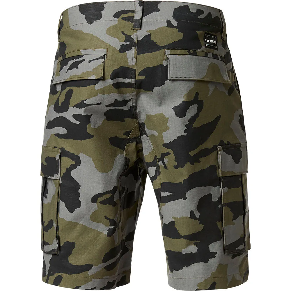 Fox Racing  Mens Green Camo Slambozo Camo 2.0 Shorts Cargo Pockets Casual Stretch