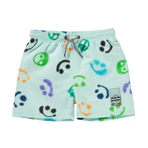 Green Niko Multi Smile Swim Shorts