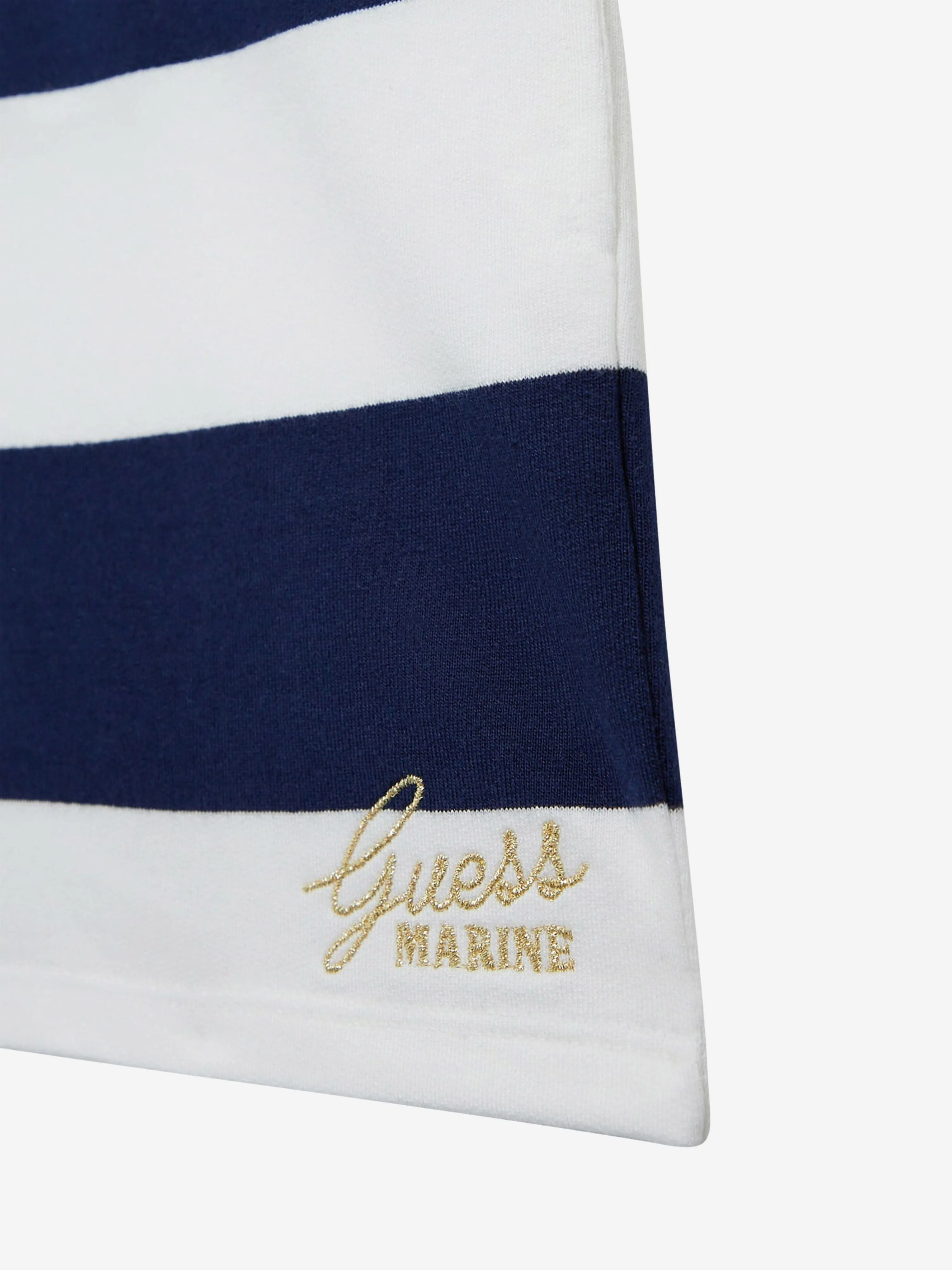 Guess Girls Striped Shorts in Navy