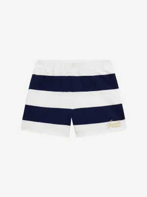 Guess Girls Striped Shorts in Navy