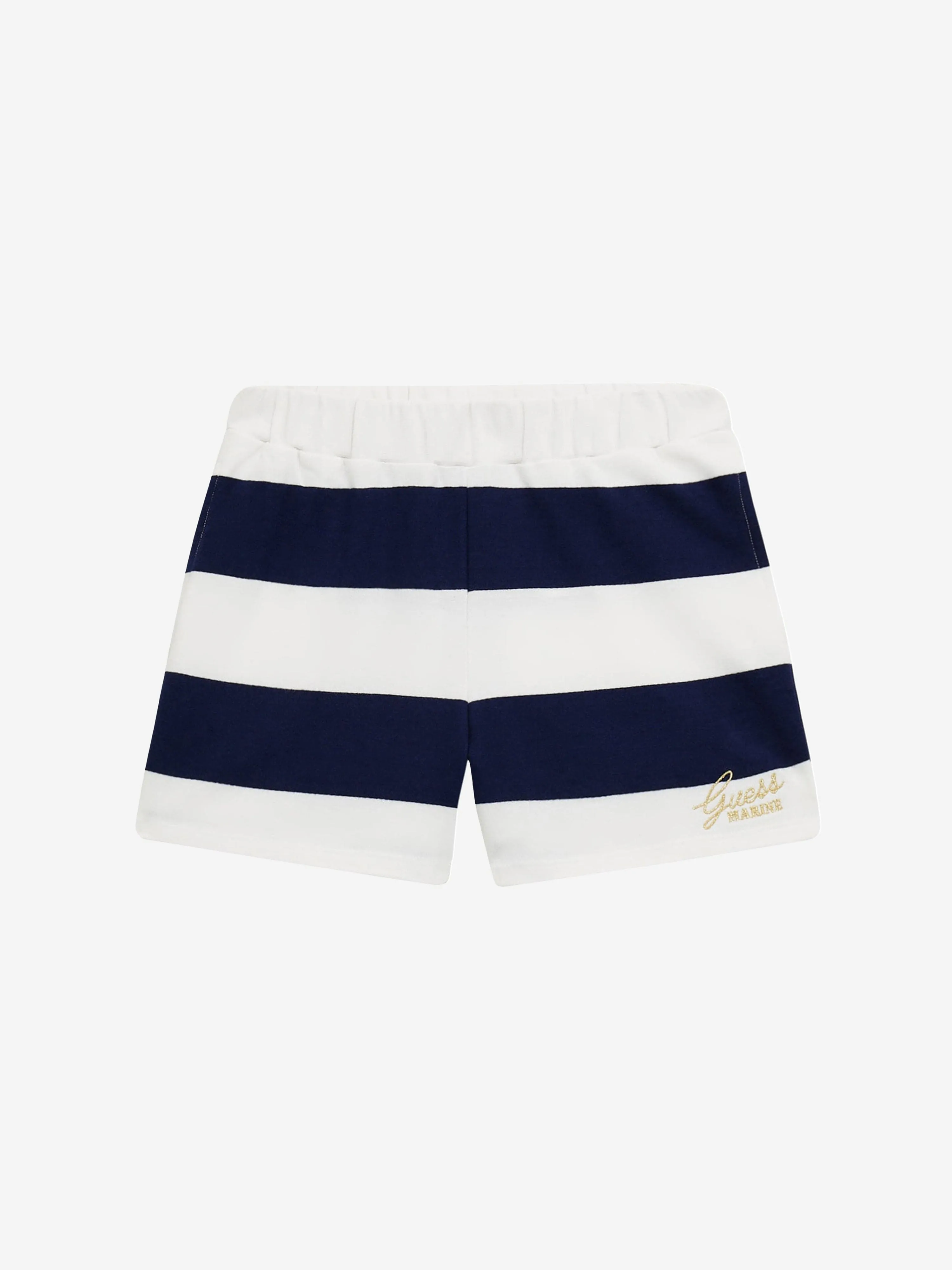 Guess Girls Striped Shorts in Navy