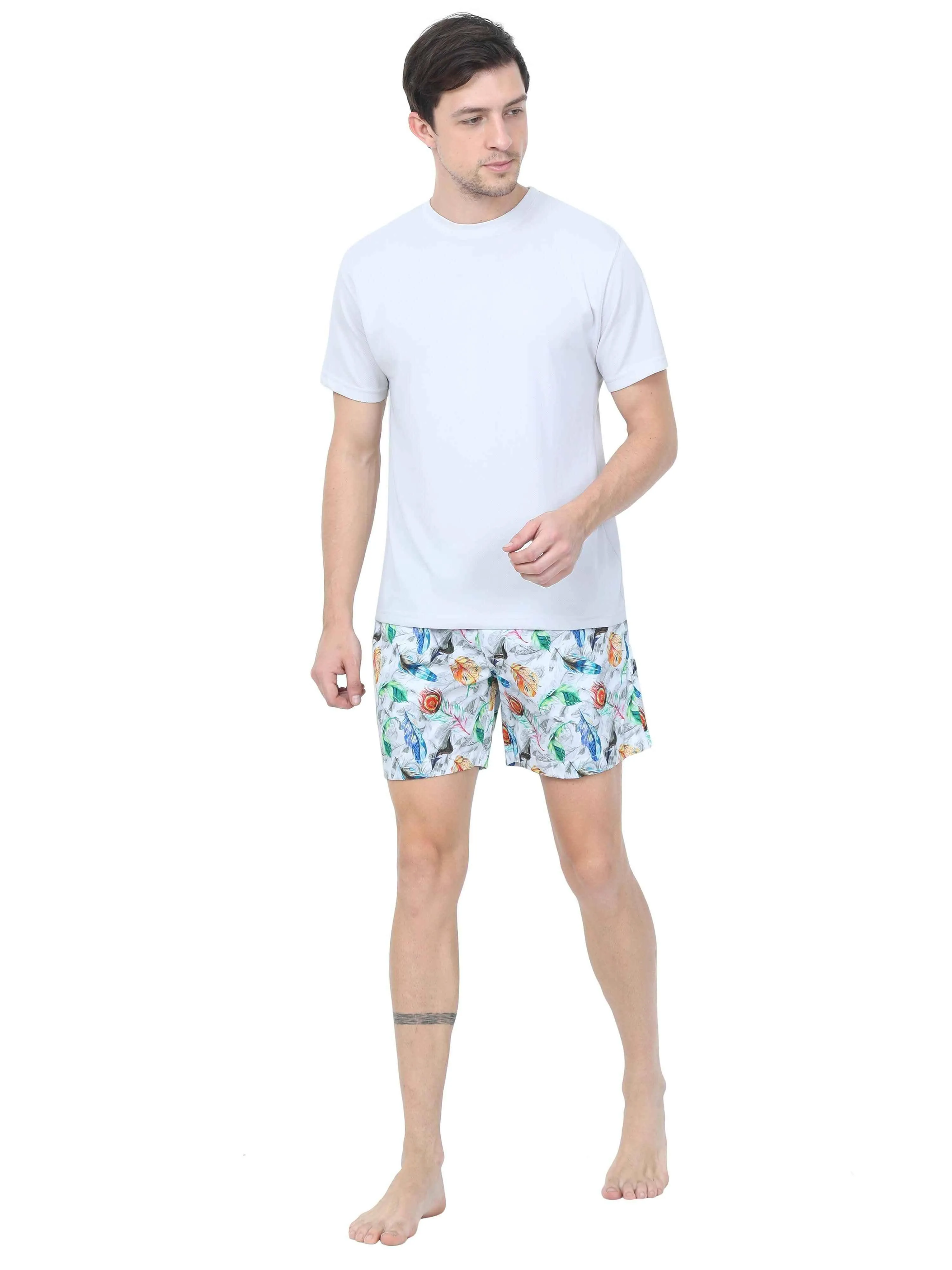 GUNIAA MEN'S FLAME  PRINTED BOXER