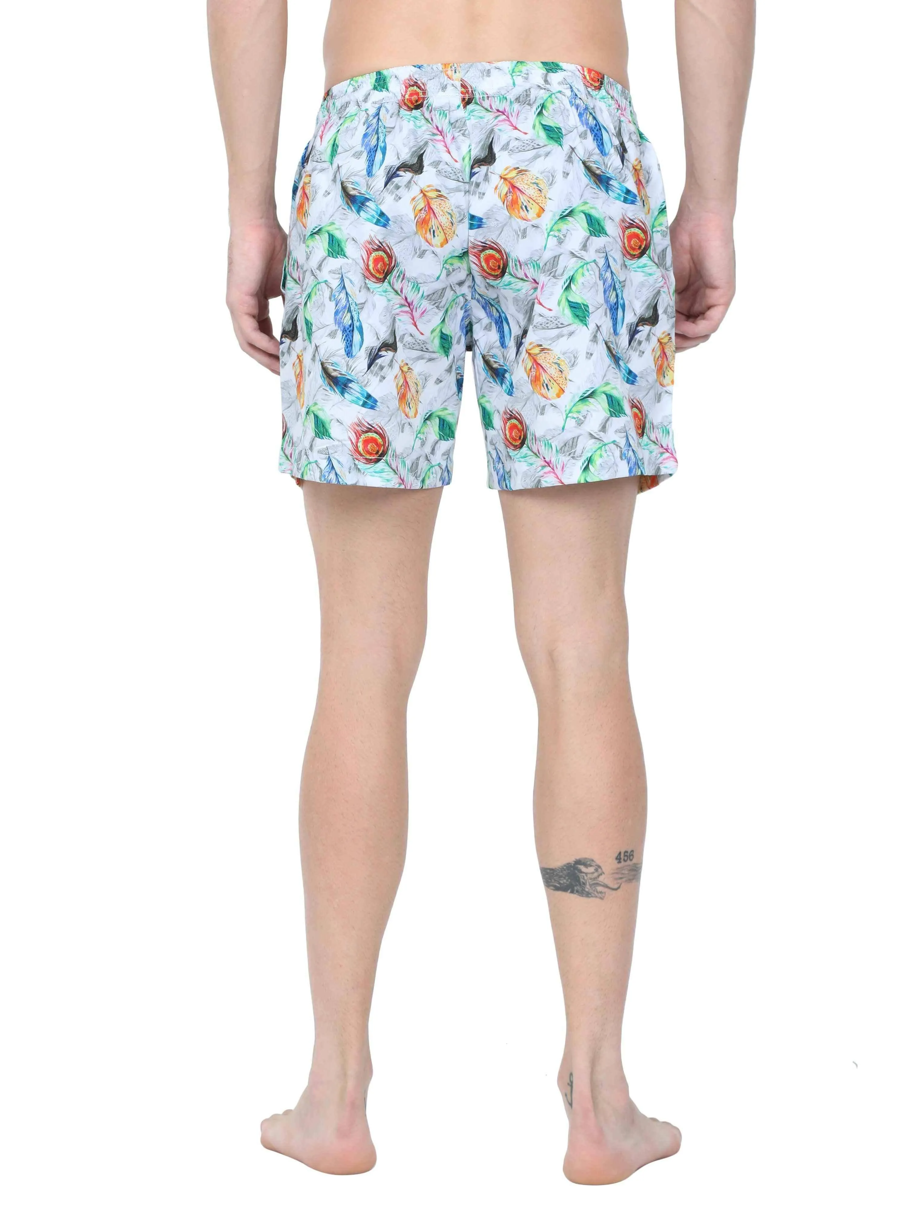 GUNIAA MEN'S FLAME  PRINTED BOXER