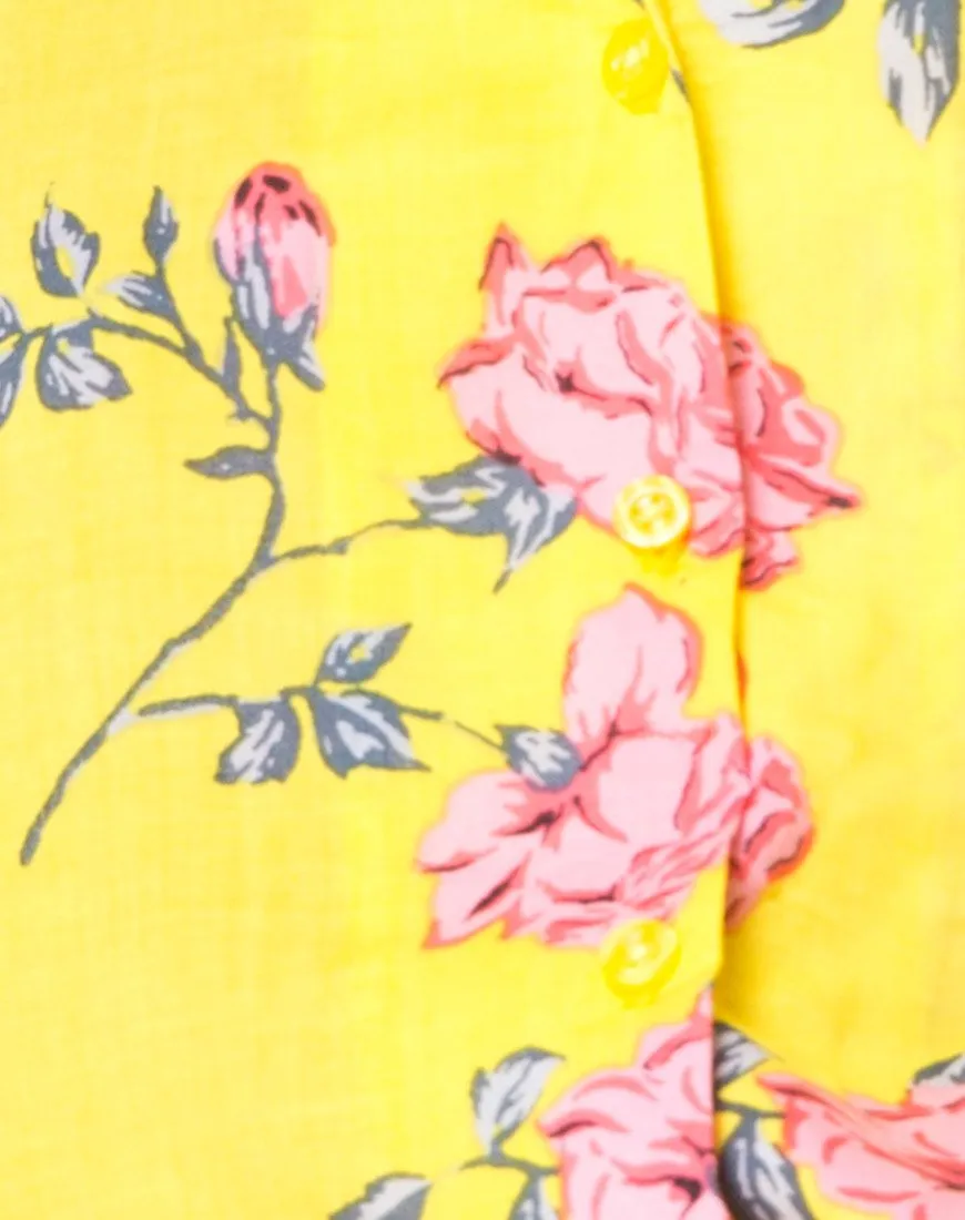 Hawaiian Shirt in Candy Rose Yellow