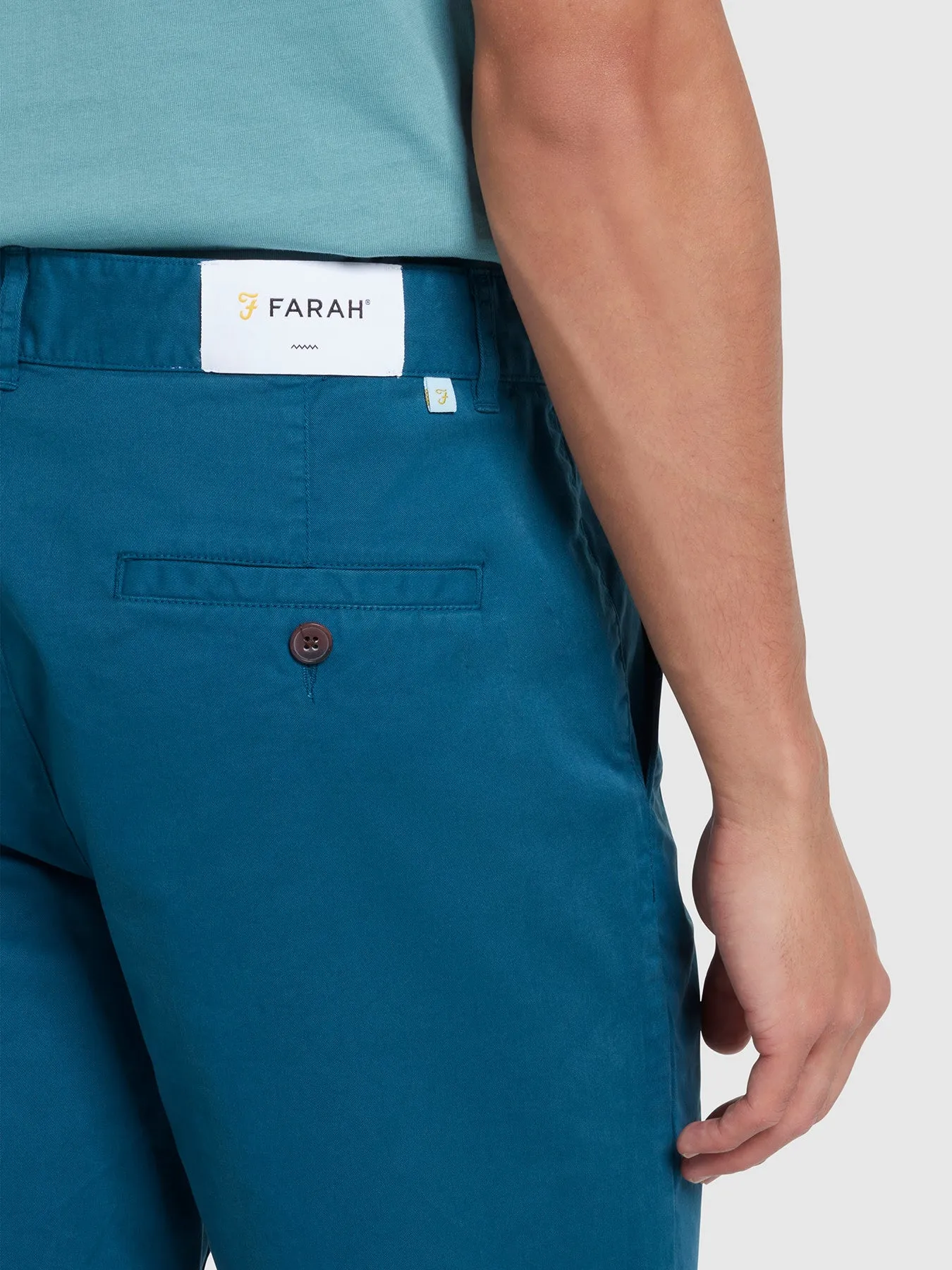 Hawk Garment Dyed Twill Shorts In Croft Green