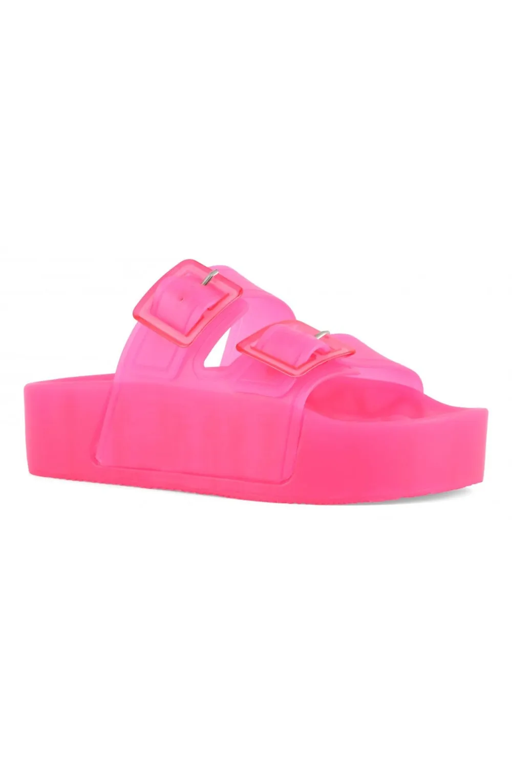 HIGH JELLY SANDAL 2 BUCKLES