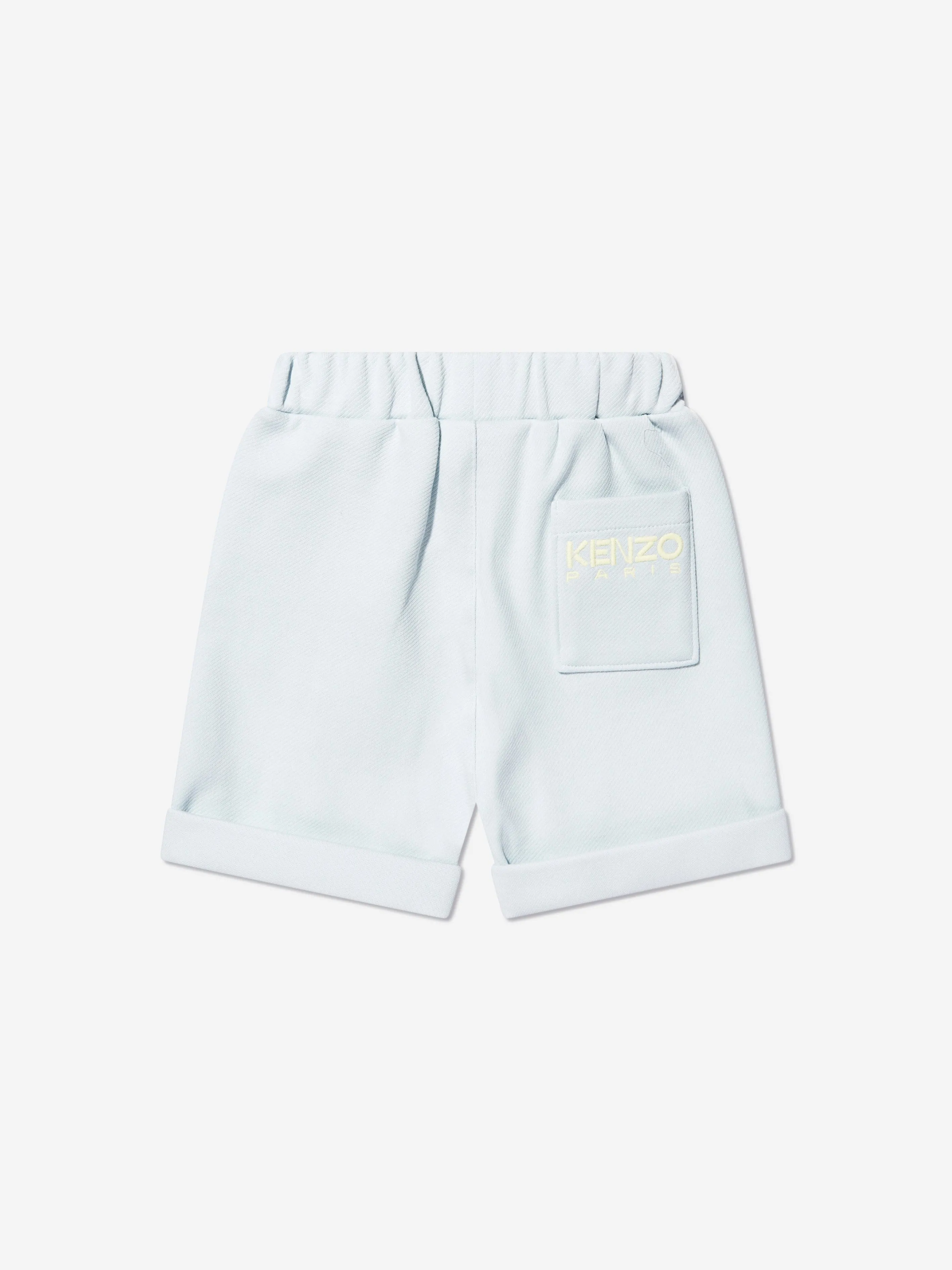 KENZO Baby Boys Branded Bermuda Shorts in Blue