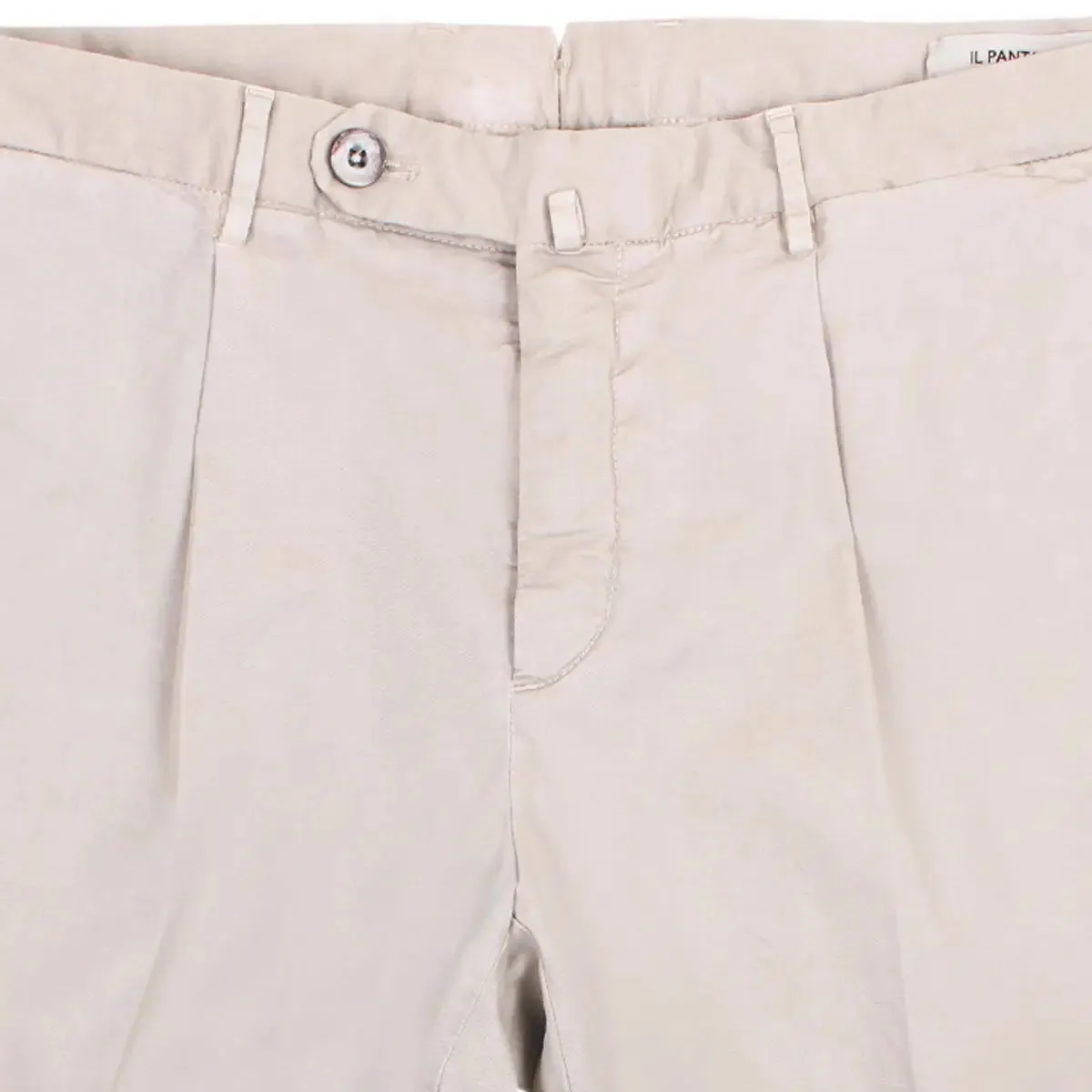 Khaki Cotton Stretch Chino Shorts