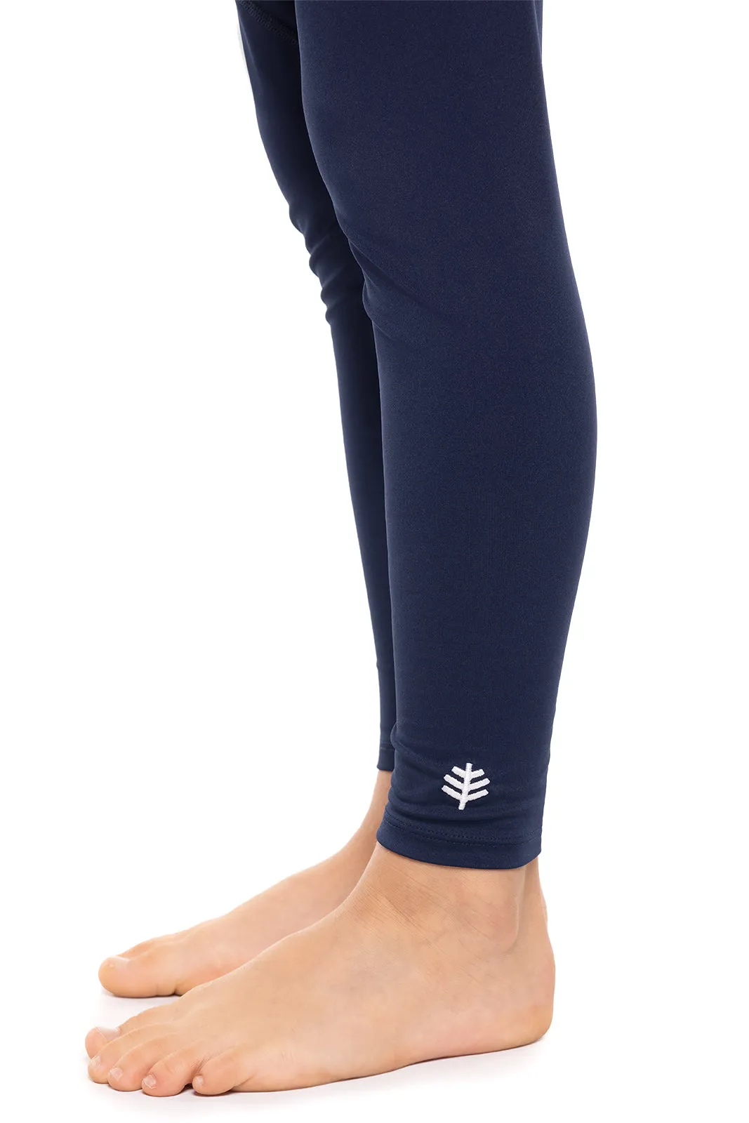 Kid's Wave Swim Tights  |  Navy