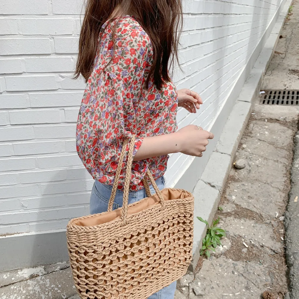 [Korean Style] 2 Colors Floral Casual  Blouses