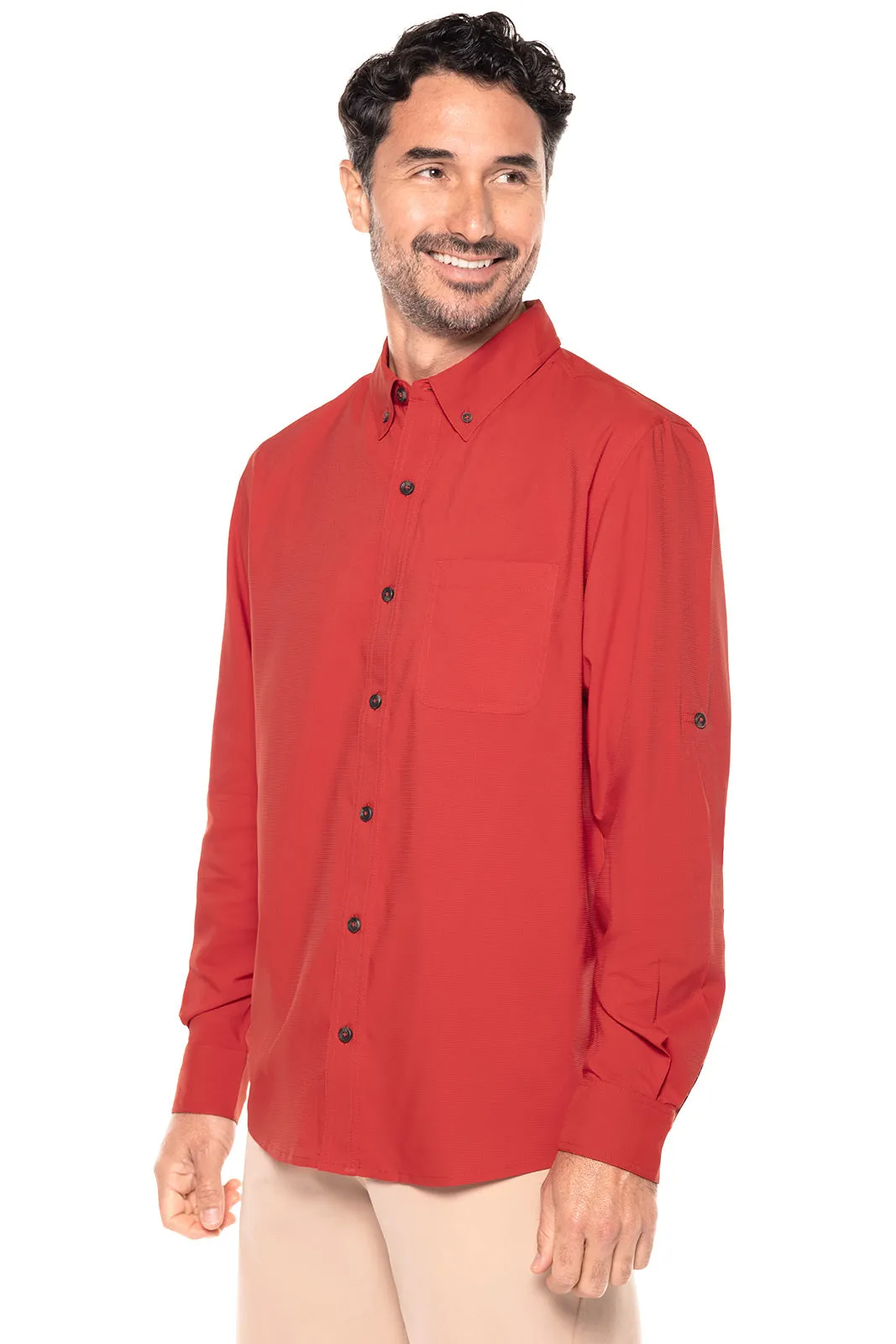 Men's Aricia Sun Shirt | Carmine Red