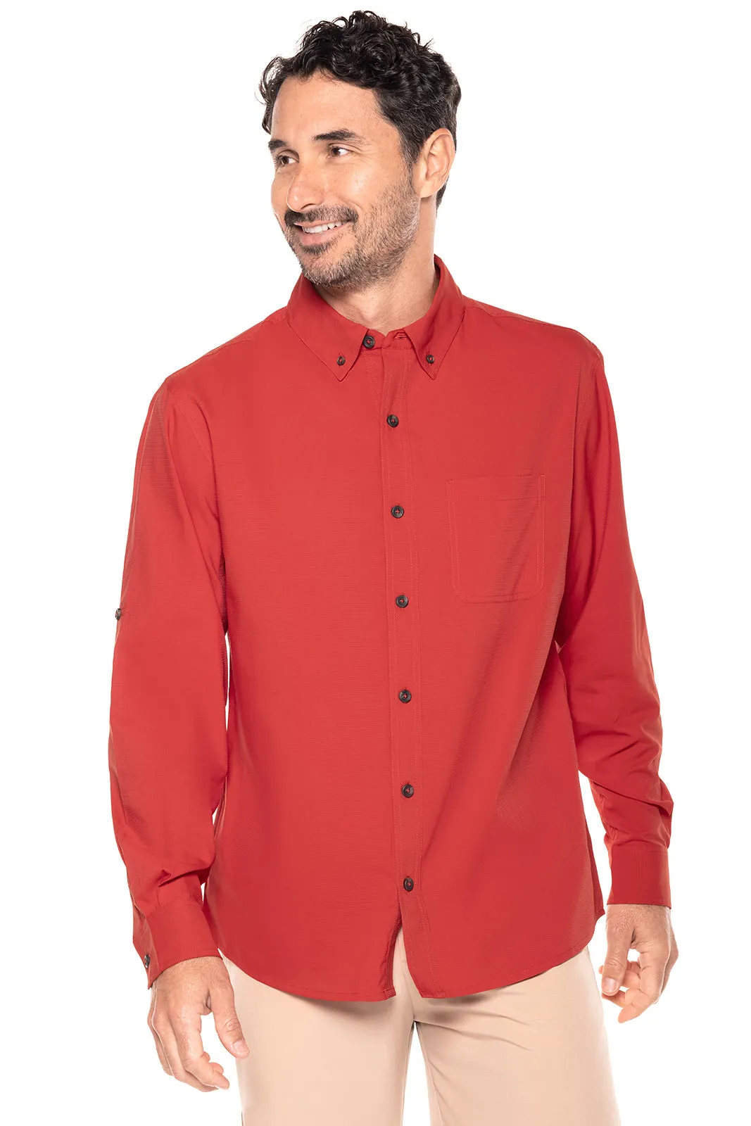 Men's Aricia Sun Shirt | Carmine Red