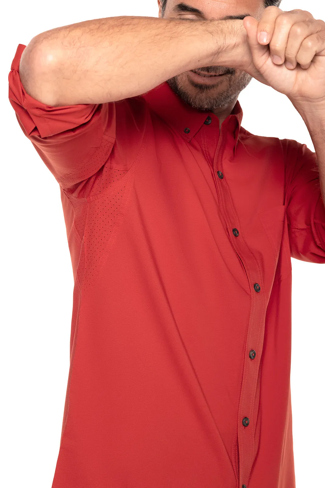 Men's Aricia Sun Shirt | Carmine Red