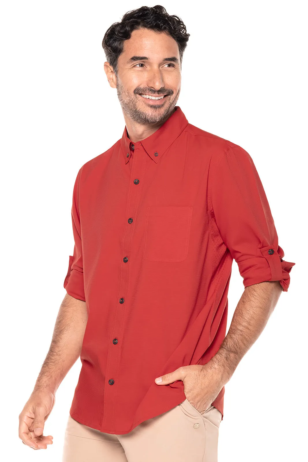 Men's Aricia Sun Shirt | Carmine Red