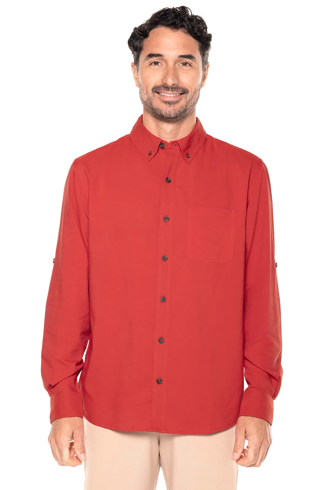 Men's Aricia Sun Shirt | Carmine Red