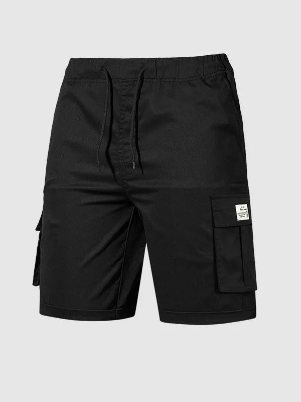 Men's Drawstring Loose Casual Cargo Shorts