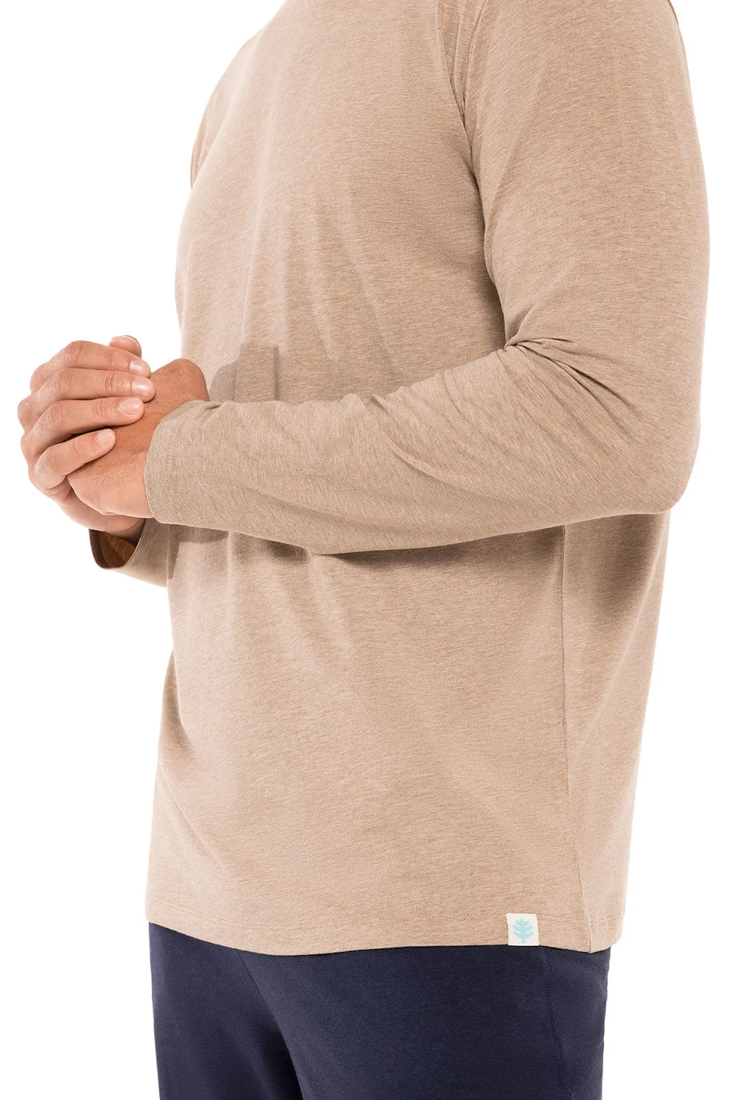 Men's Morada Everyday Long Sleeve T-Shirt | Dark Taupe Heather