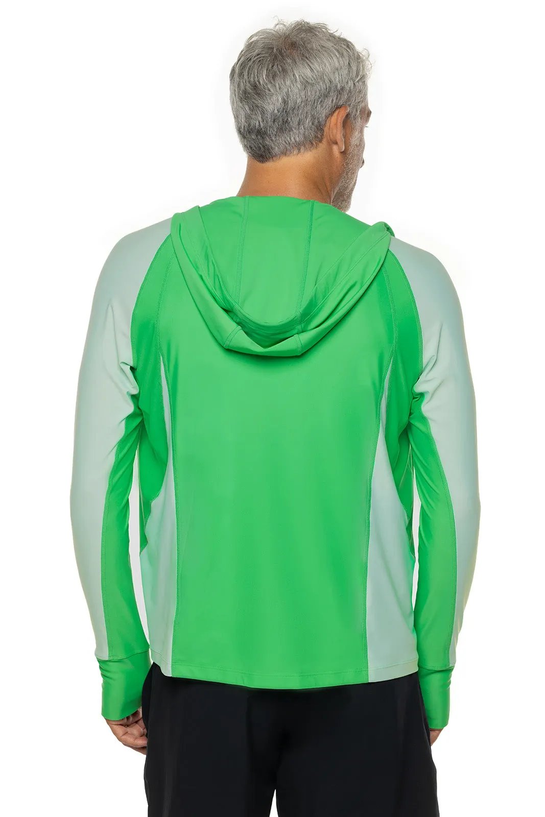 Men's Ocala Swim Hoodie  |  Green Colorblock