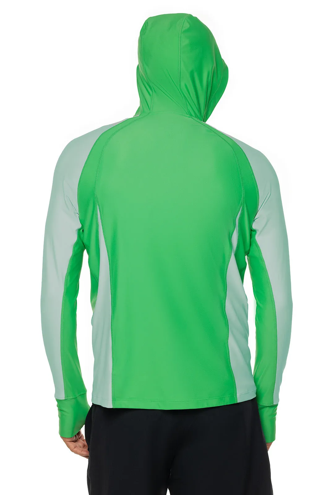 Men's Ocala Swim Hoodie  |  Green Colorblock