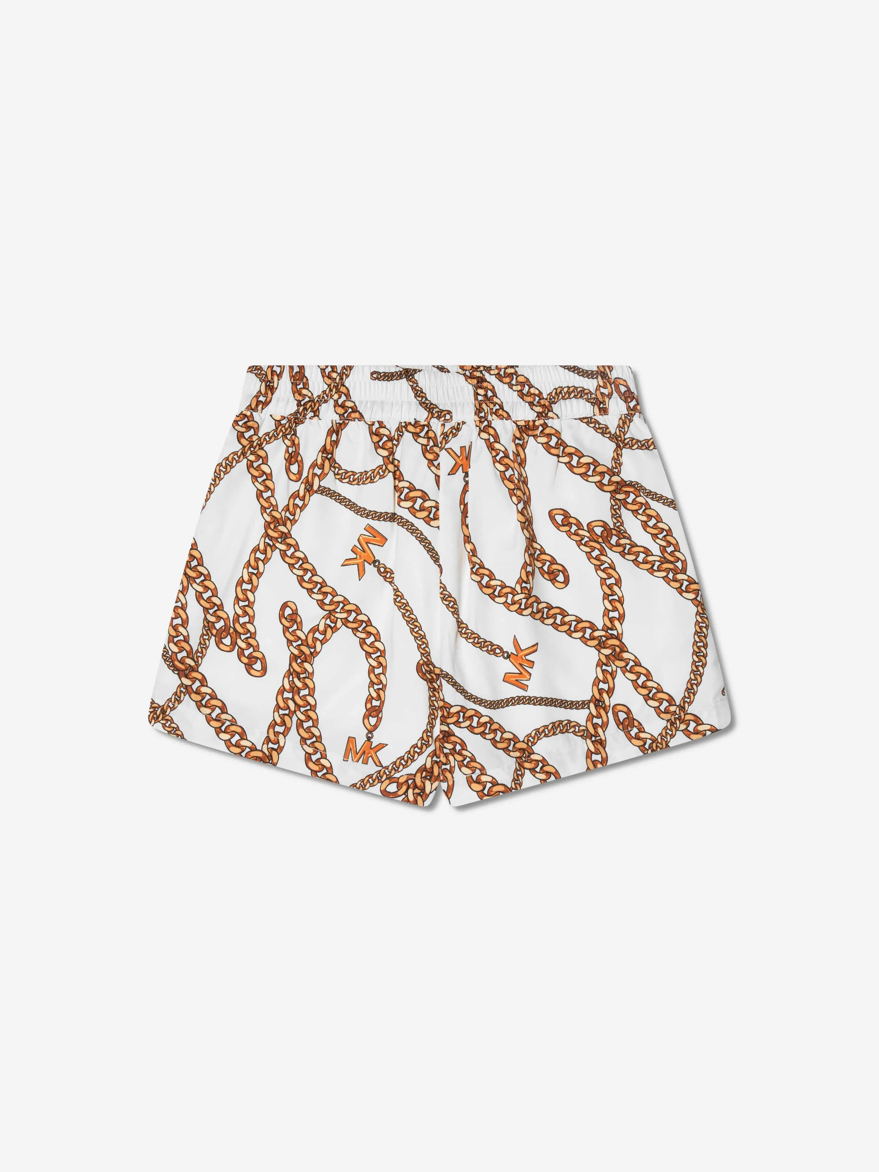 Michael Kors Girls Chain Print Shorts in White