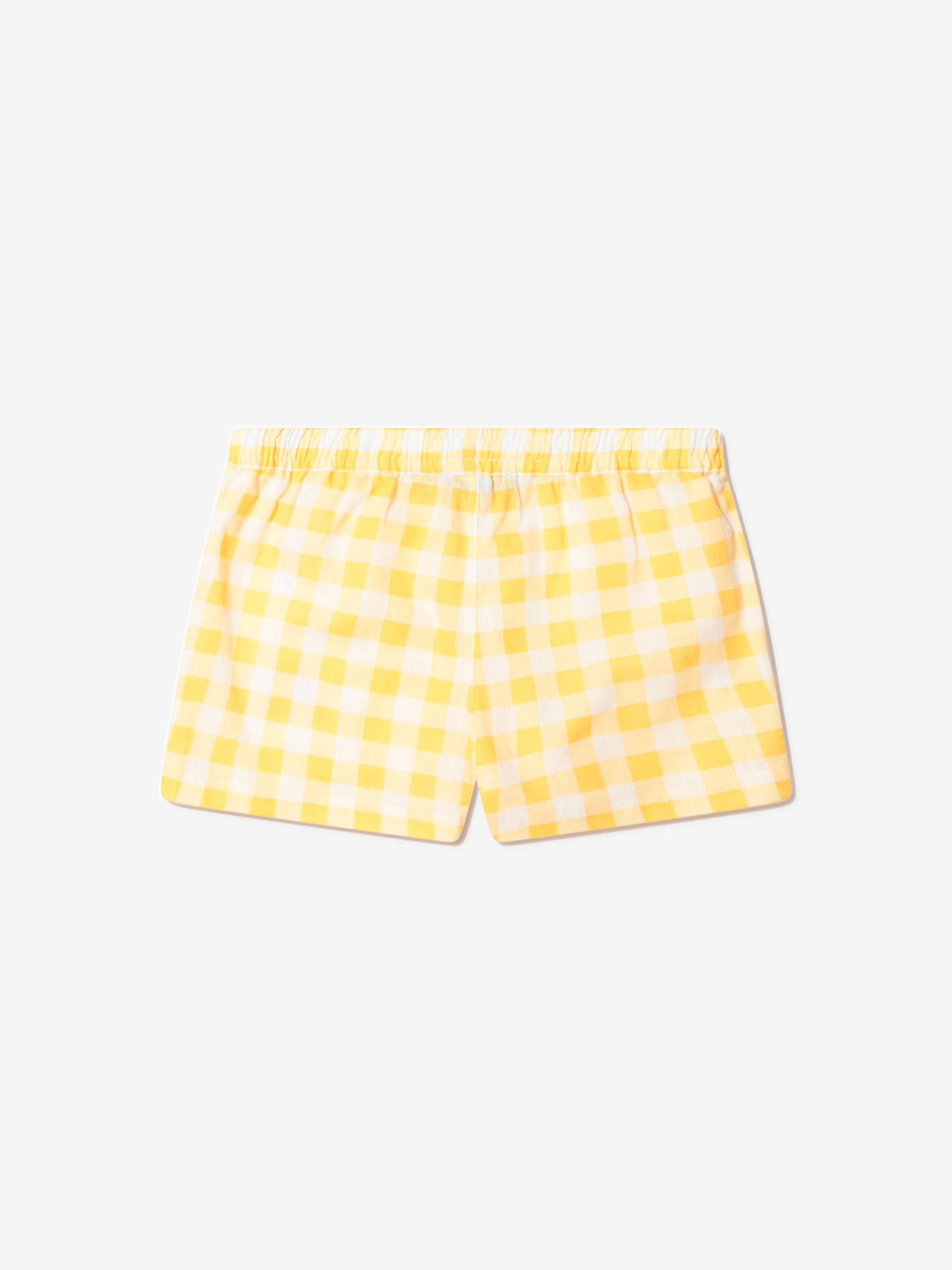 Mini Rodini Kids Organic Cotton Gingham Check Shorts