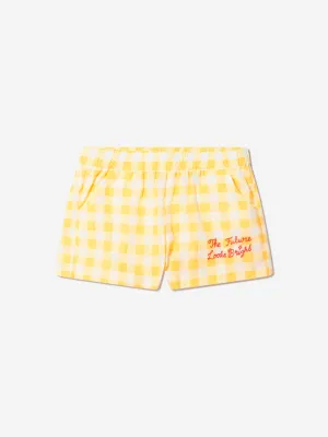 Mini Rodini Kids Organic Cotton Gingham Check Shorts