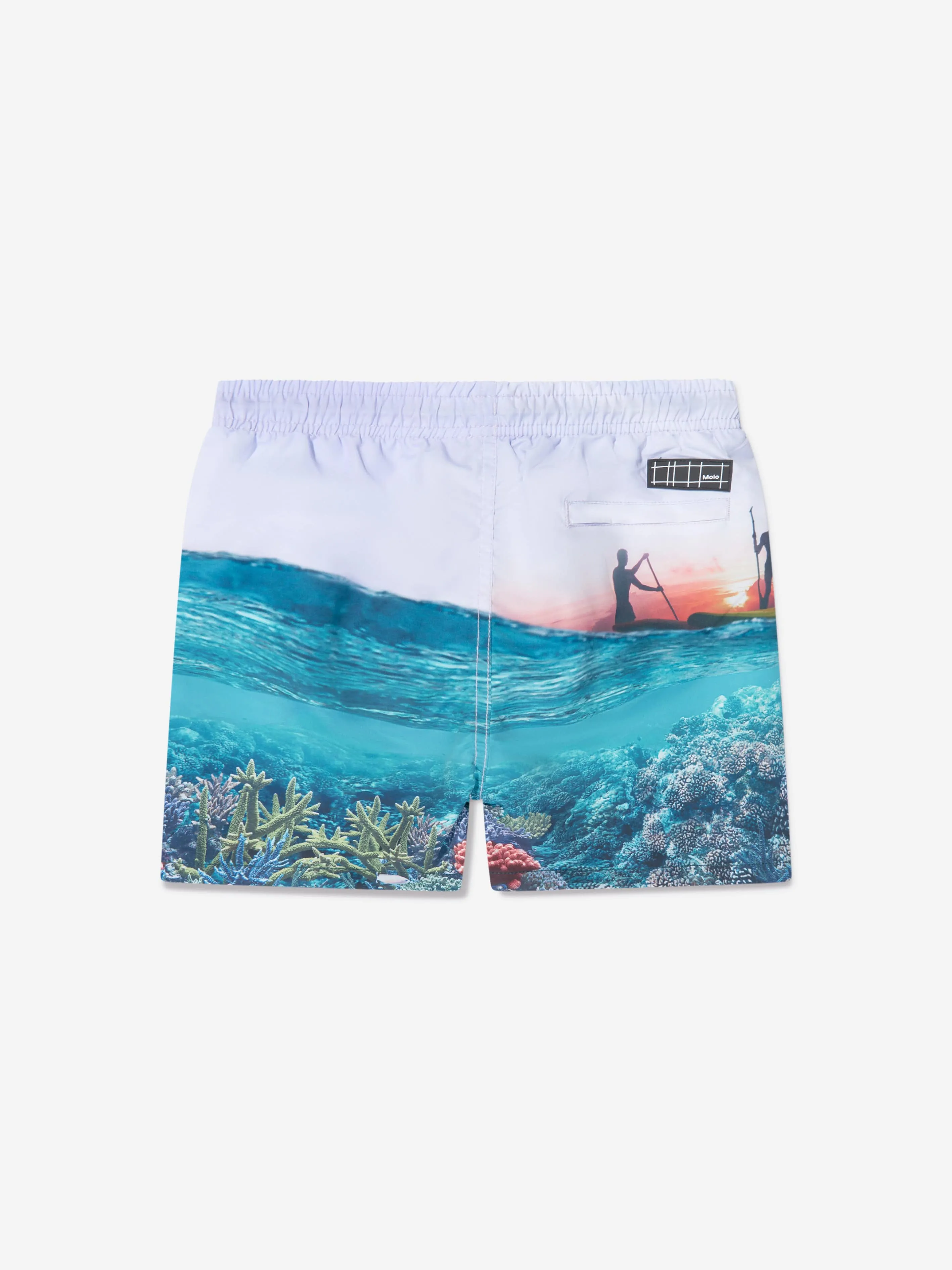 Molo Boys Ocean Explore Niko Swim Shorts In Multicolour