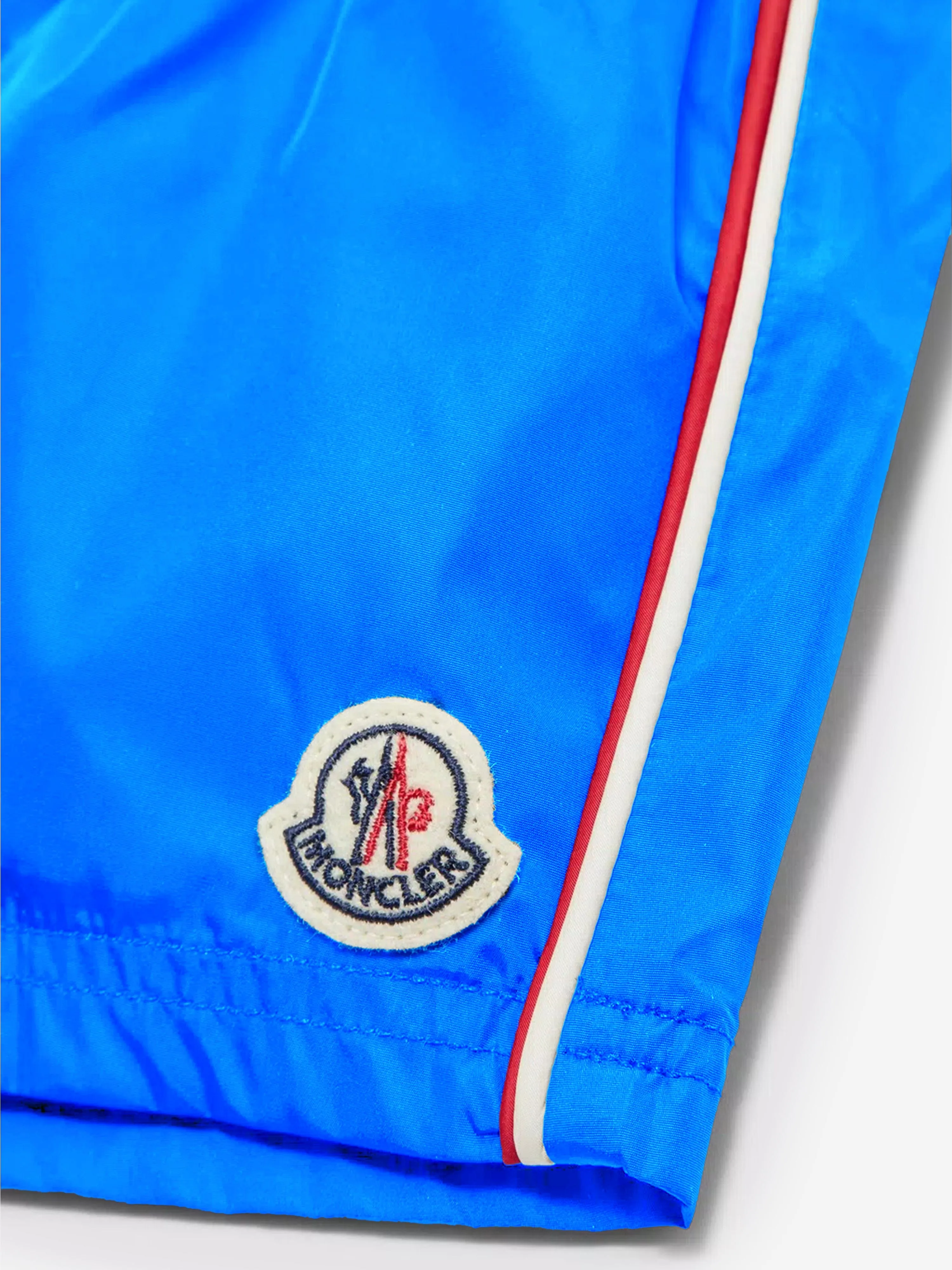 Moncler Enfant Boys Logo Swim Shorts in Blue