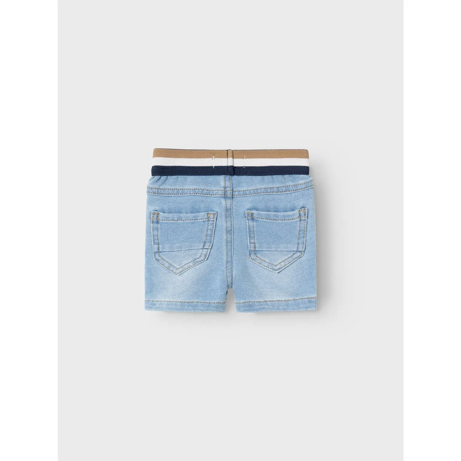 Name It Light Blue Denim Silas Sweat Denim Long Shorts