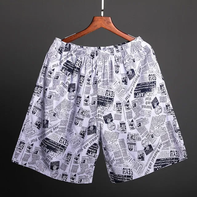 NANJIREN Men Breathable Casual Board Shorts Comfortable Plus Size