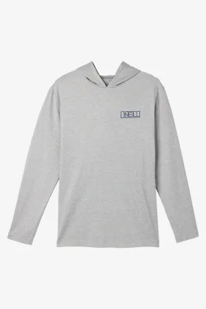 O'Neill Trvlr UPF Hooded L/S Tee-Heather Grey 3