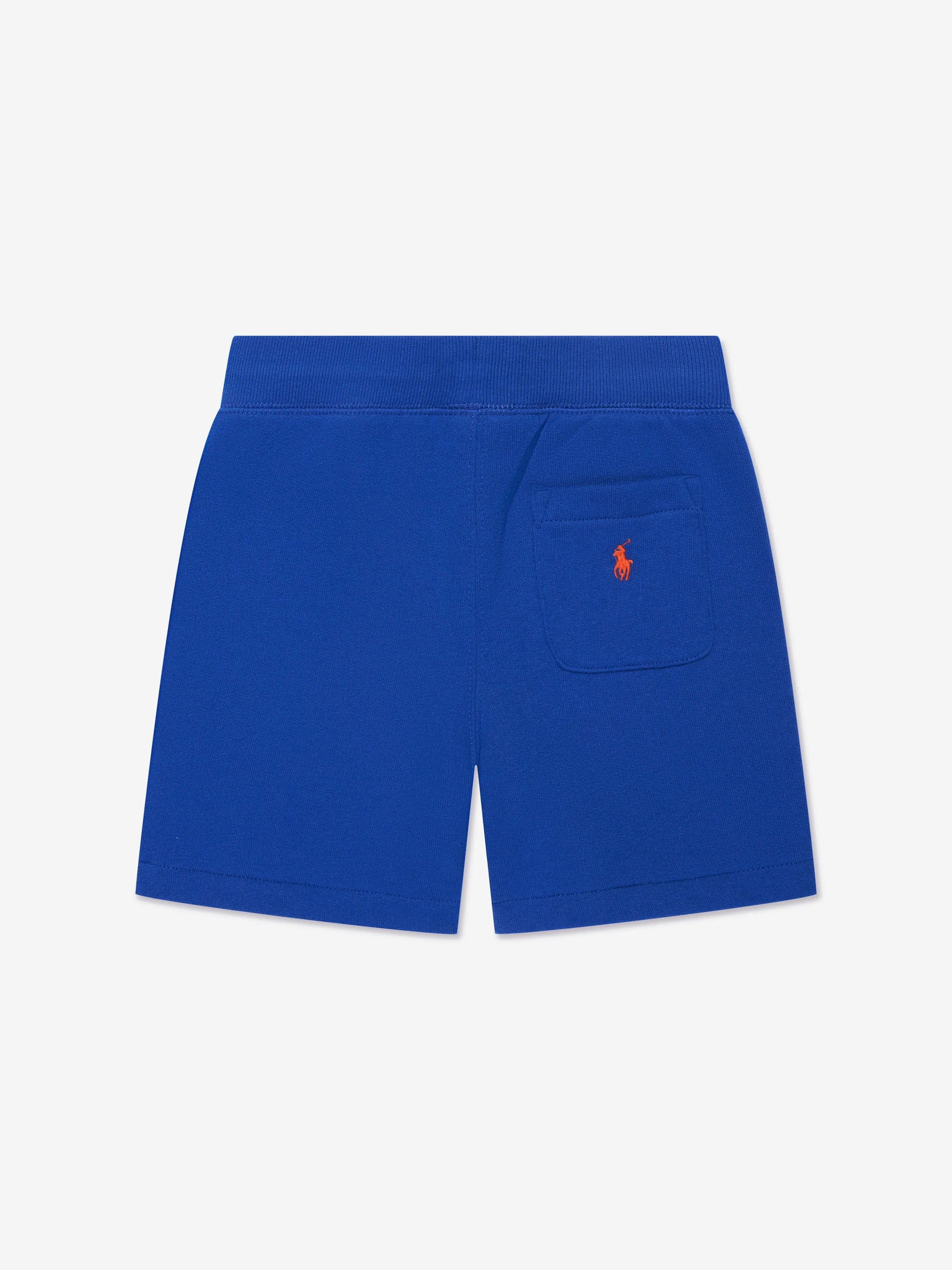 Ralph Lauren Boys Polo Logo Shorts in Blue